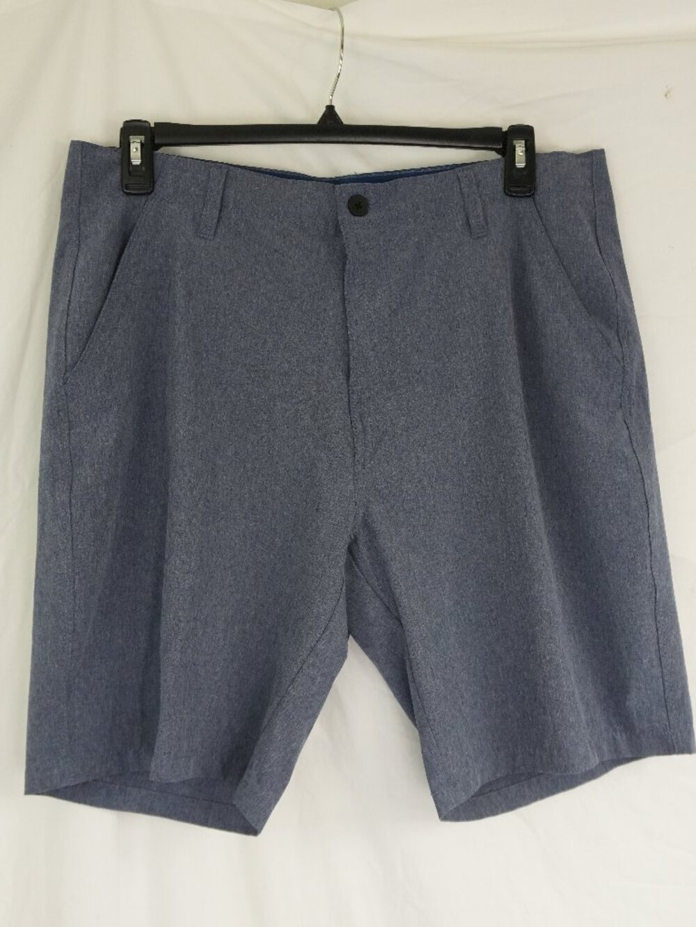 LNC Denali Mens Size 36 Athletic Shorts 9” Inseam Heather Blue Golf 3 Pockets